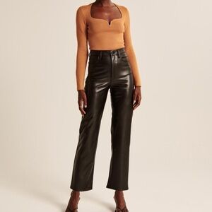 Abercrombie faux leather pants - curve love. Size 6.